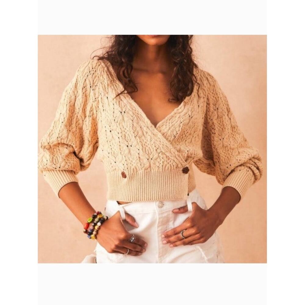 Free People Women's Butterfly Knit Wrap Cardigan SZ XS